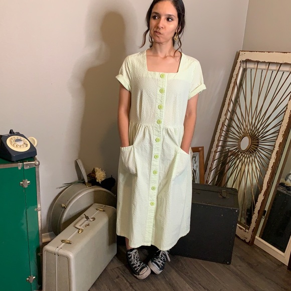 Vintage Cottage Core Midi Summer Dress - Picture 3 of 11